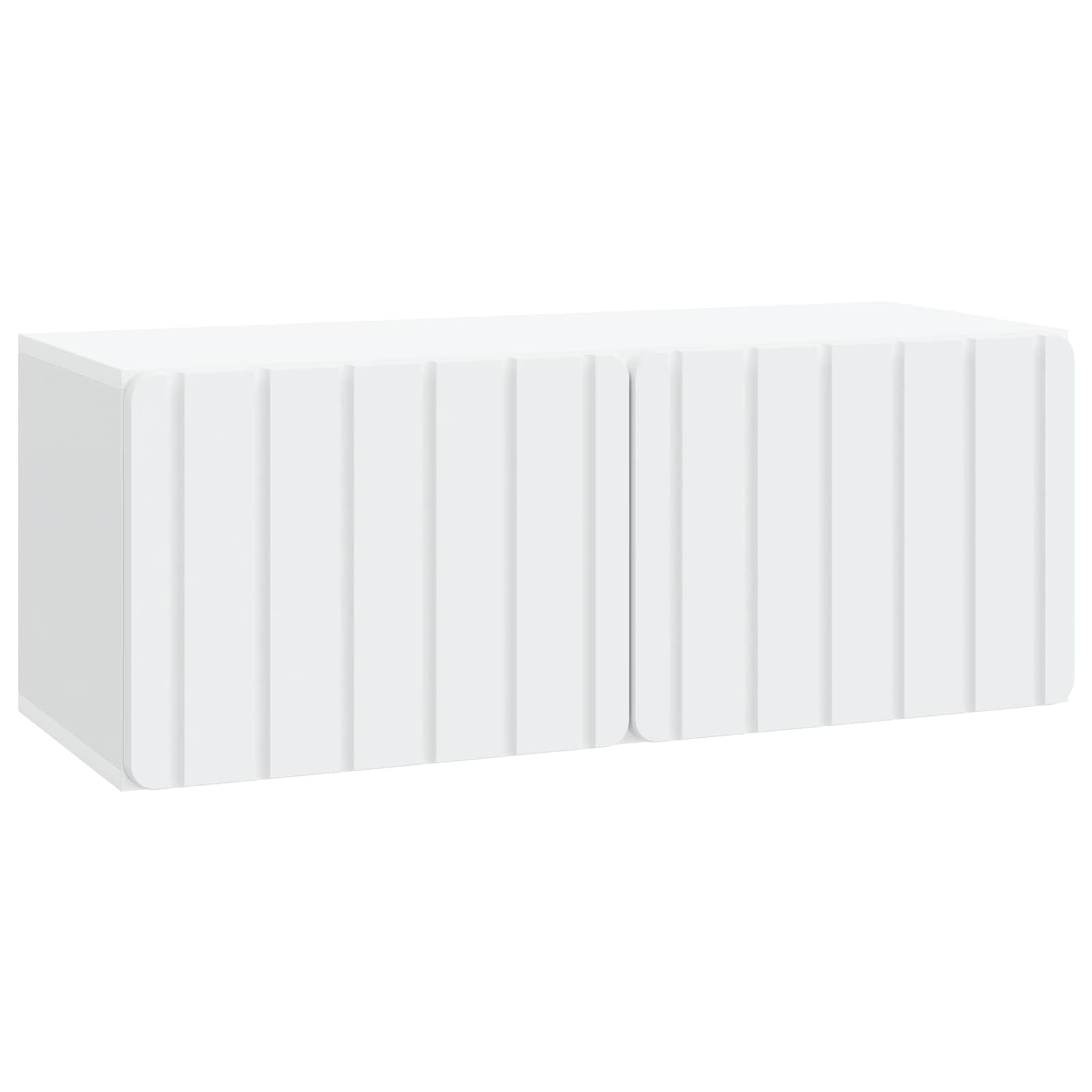Wandmontierter TV-Schrank Weiß 78,5 x 31 x 30 cm Holzwerkstoff