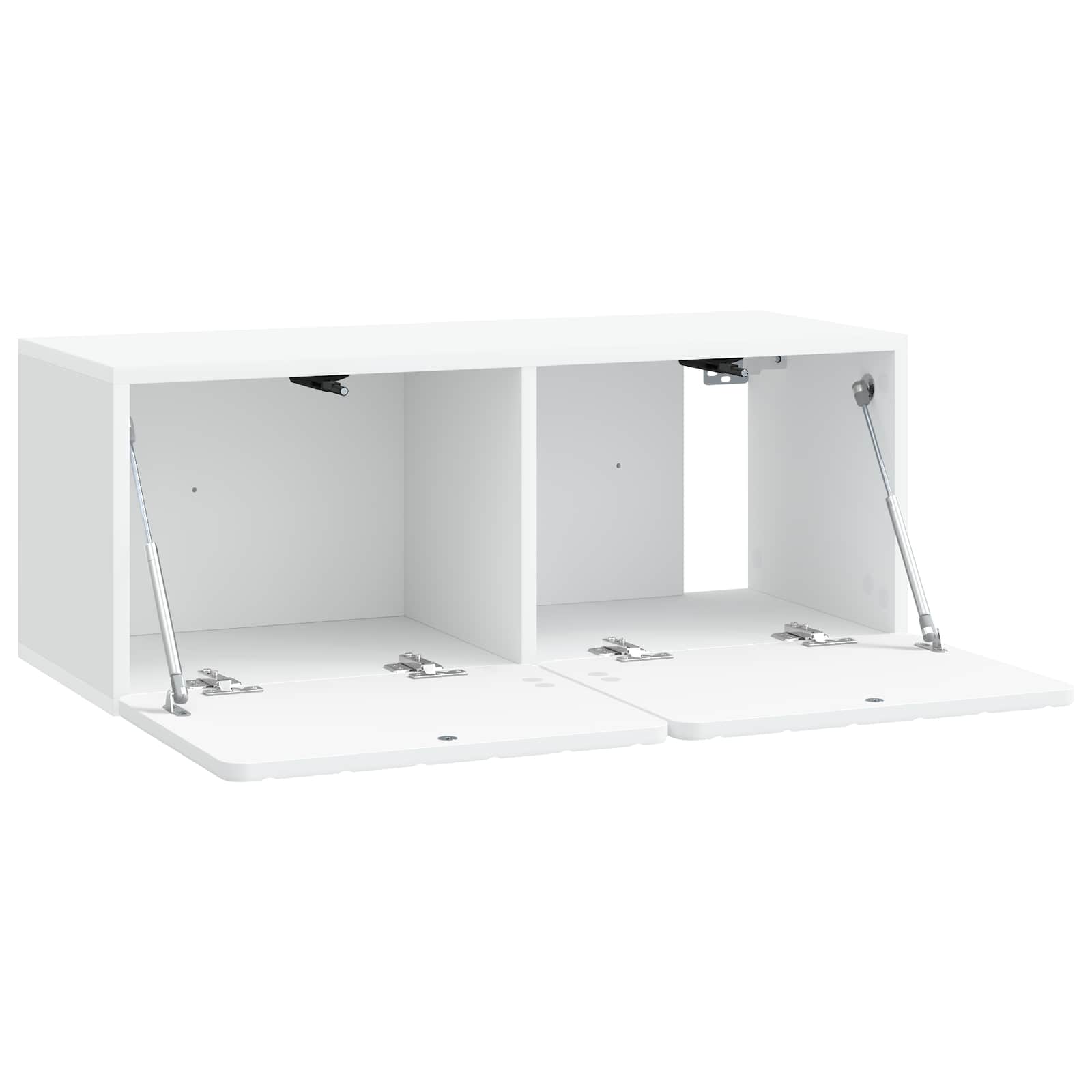 Wandmontierter TV-Schrank Weiß 78,5 x 31 x 30 cm Holzwerkstoff
