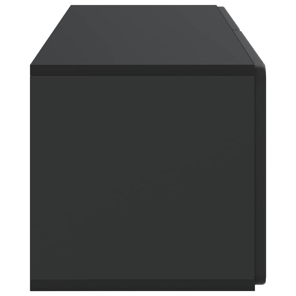 Wandmontierter TV-Schrank Schwarz 78,5 x 31 x 30 cm