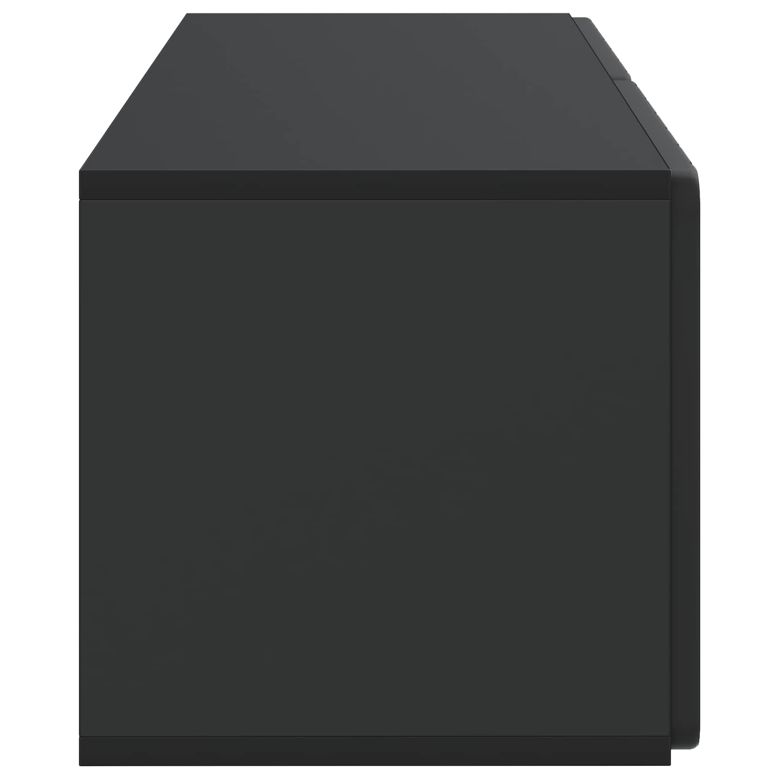 Wandmontierter TV-Schrank Schwarz 78,5 x 31 x 30 cm