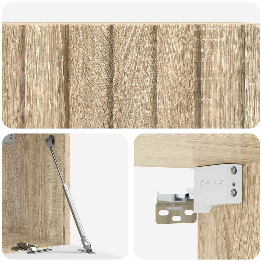 Wandmontierter TV-Schrank Sonoma-Eiche 78,5 x 31 x 30 cm