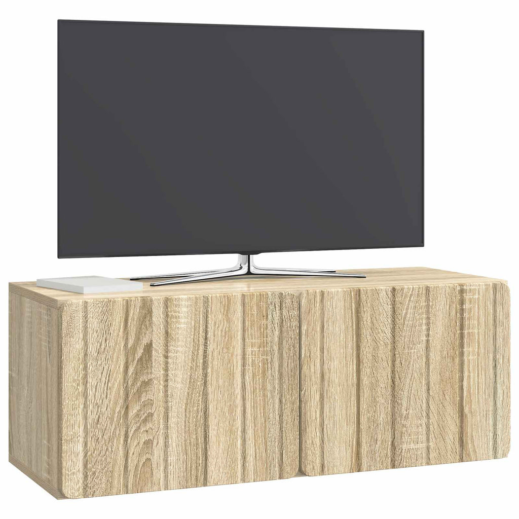 Wandmontierter TV-Schrank Sonoma-Eiche 78,5 x 31 x 30 cm