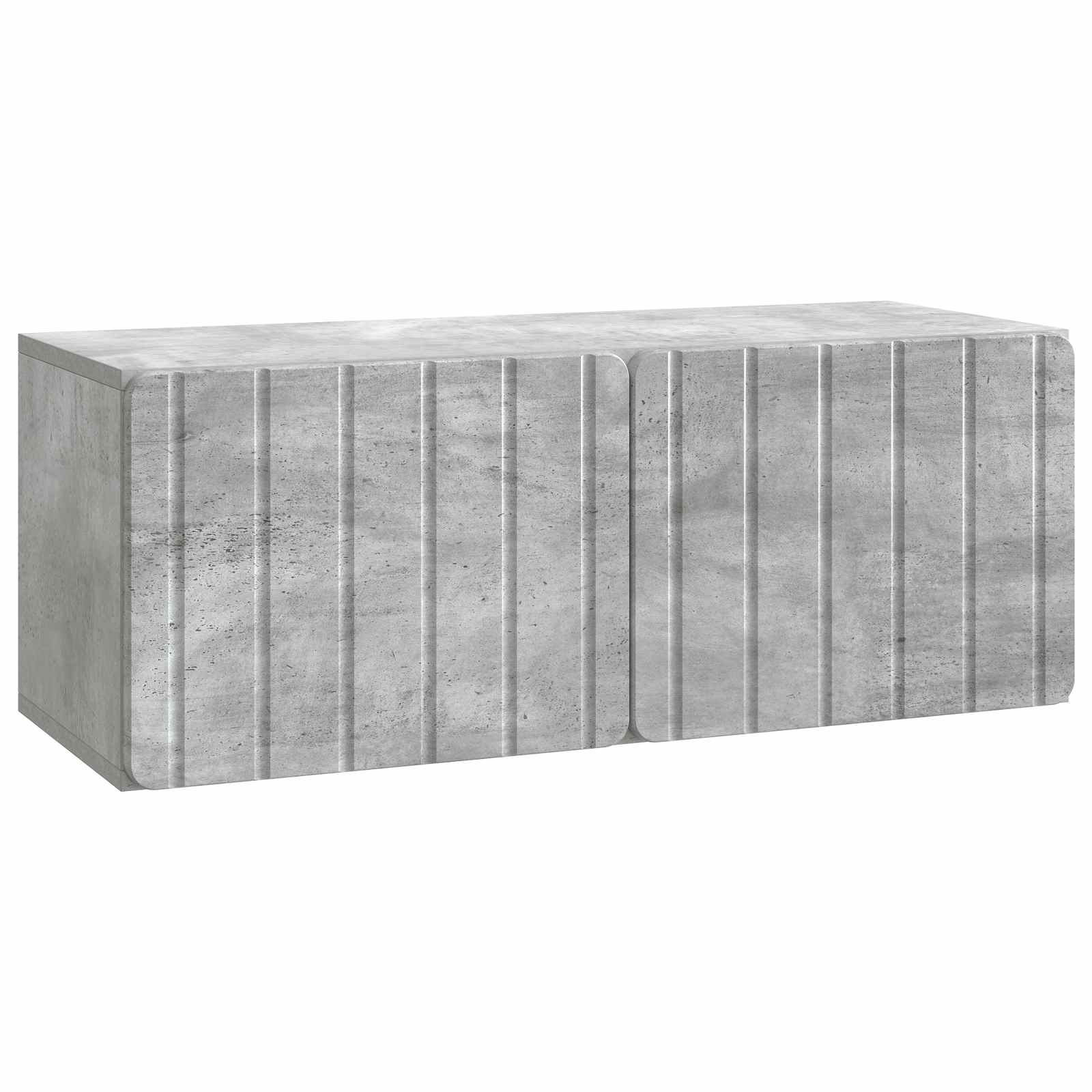 Wandmontierter TV-Schrank Betongrau 78,5 x 31 x 30 cm