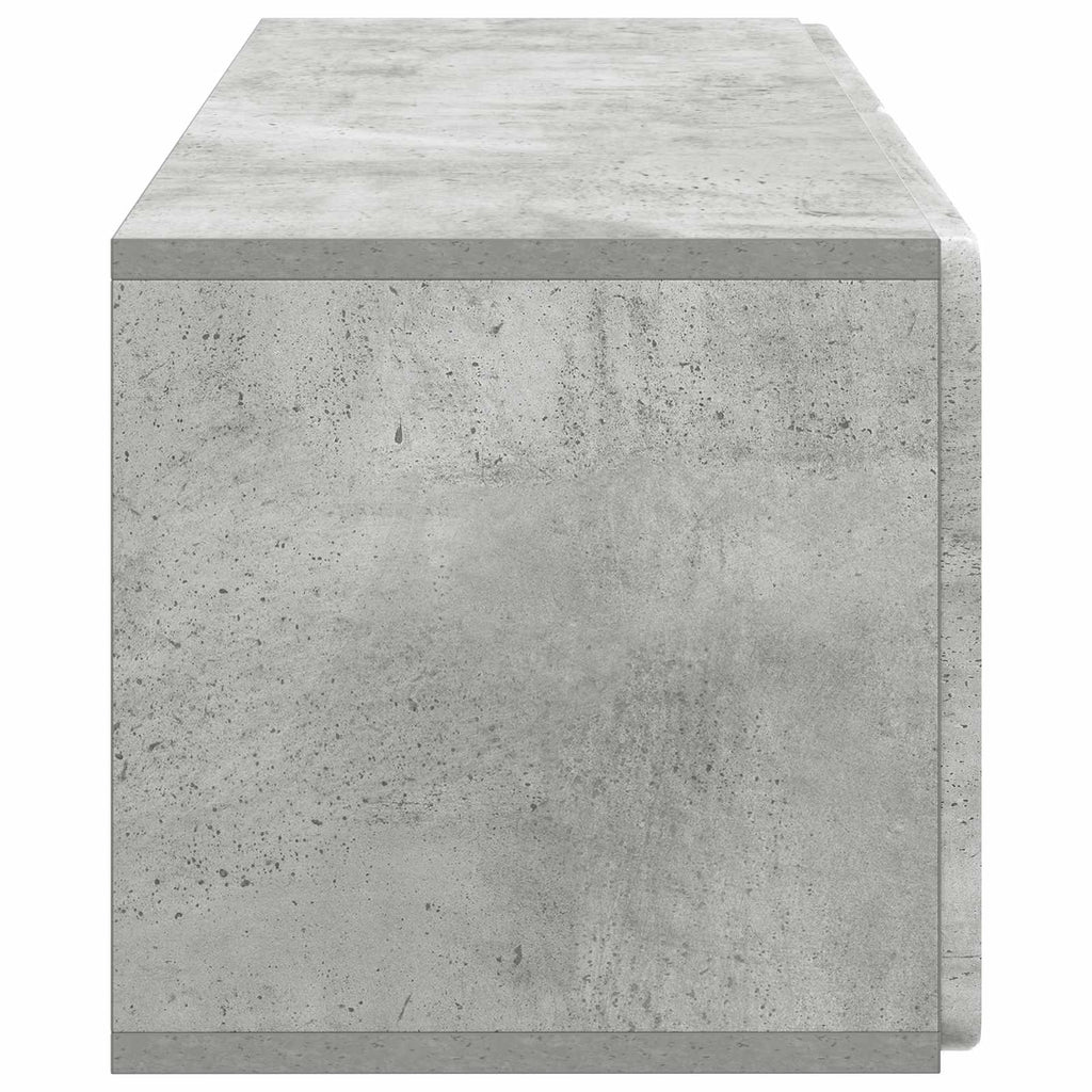 Wandmontierter TV-Schrank Betongrau 78,5 x 31 x 30 cm