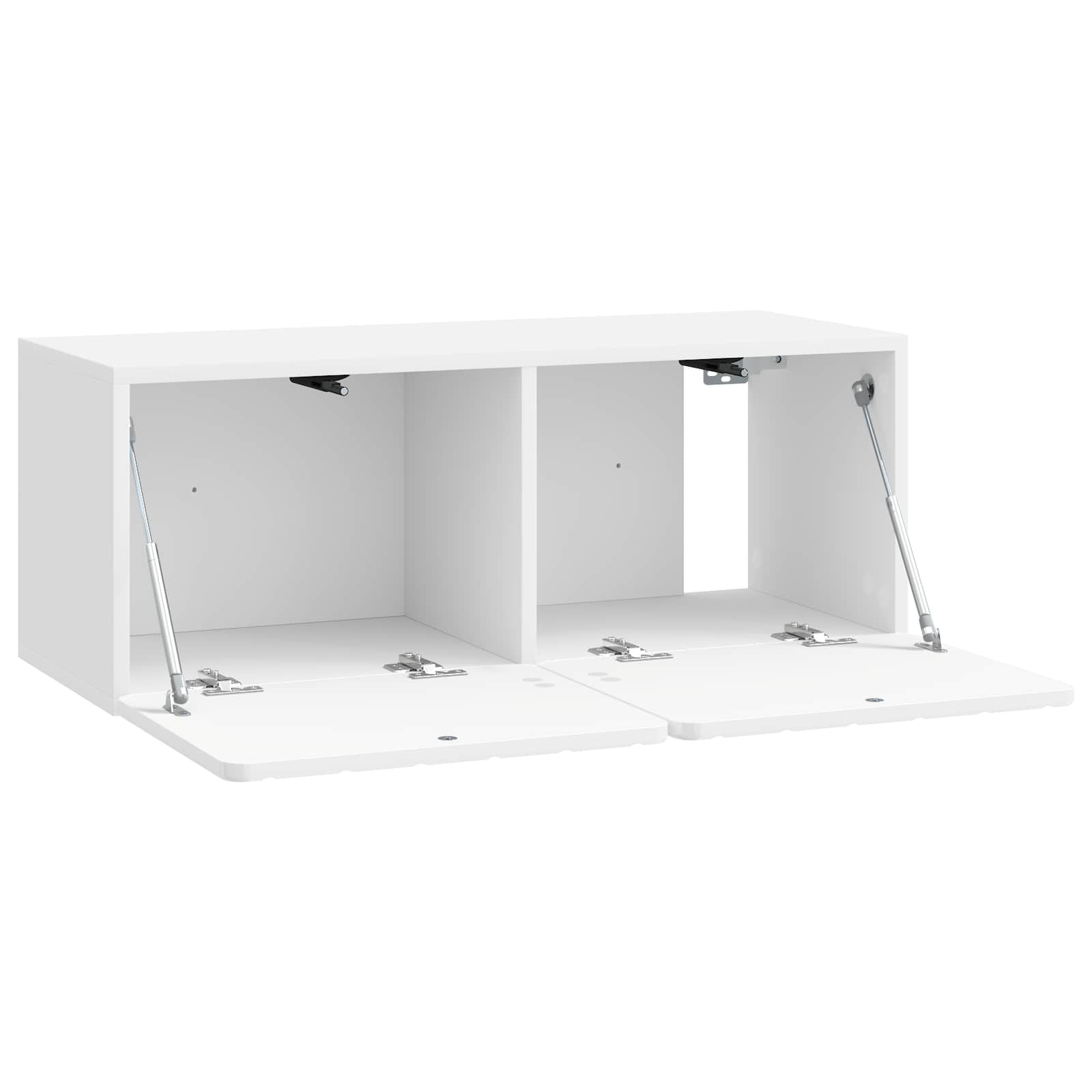 Wandmontierter TV-Schrank Hochglanz Weiß 78,5 x 31 x 30 cm