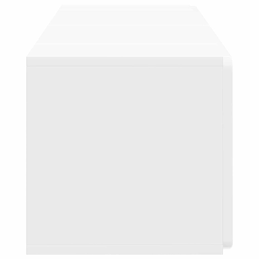 Wandmontierter TV-Schrank Hochglanz Weiß 78,5 x 31 x 30 cm