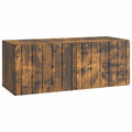 Wandmontierter TV-Schrank Geräucherte Eiche 78,5 x 31 x 30 cm