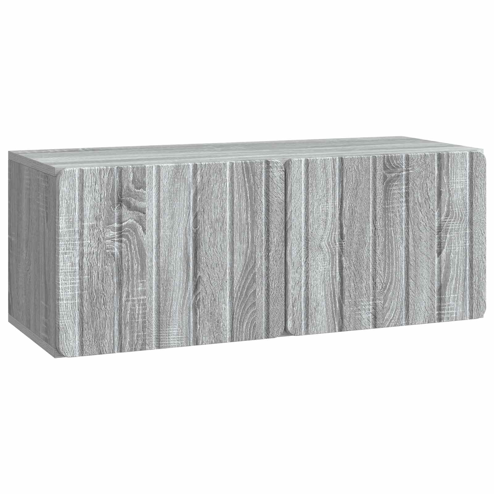 Wandmontierter TV-Schrank Graues Sonoma 78,5 x 31 x 30 cm