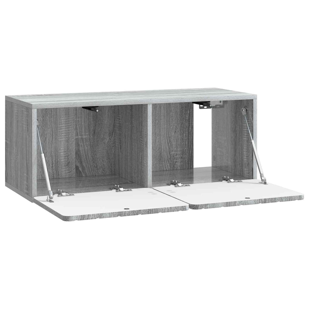 Wandmontierter TV-Schrank Graues Sonoma 78,5 x 31 x 30 cm