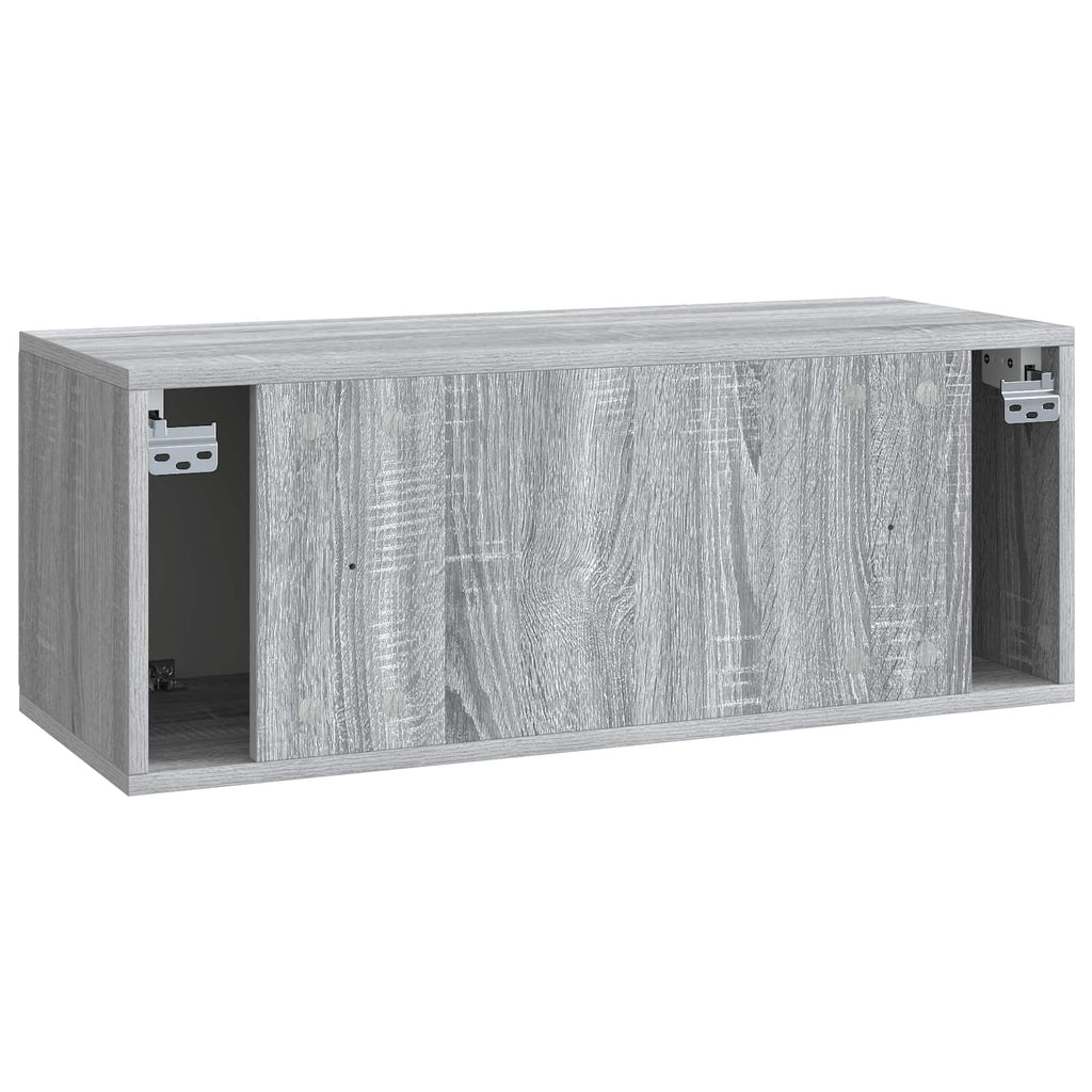 Wandmontierter TV-Schrank Graues Sonoma 78,5 x 31 x 30 cm