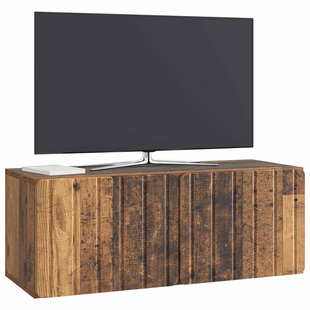 Wandmontierter TV-Schrank Altholz 78,5 x 31 x 30 cm