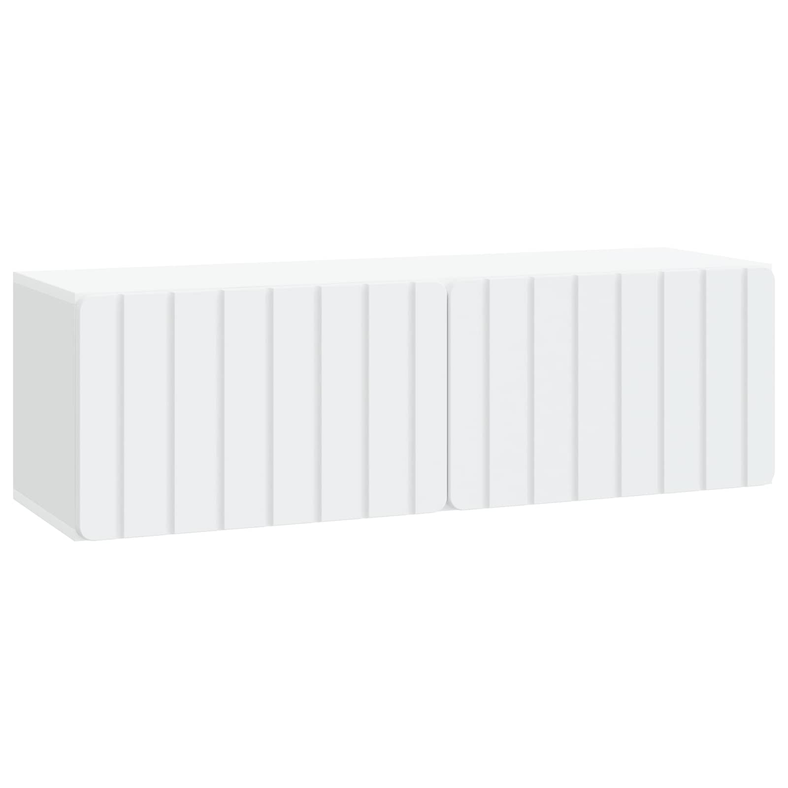 Wandmontierter TV-Schrank Weiß 98 x 31 x 30 cm Holzwerkstoff