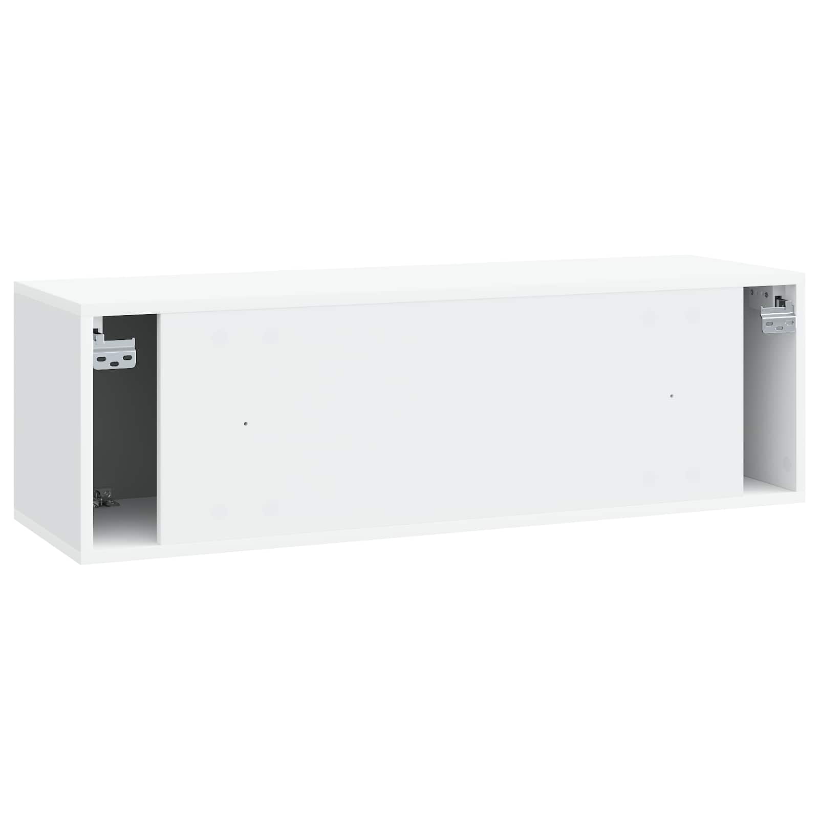 Wandmontierter TV-Schrank Weiß 98 x 31 x 30 cm Holzwerkstoff