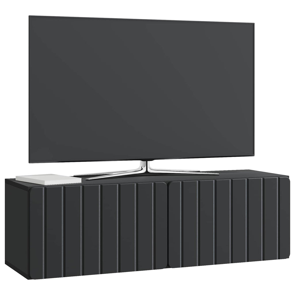 Wandmontierter TV-Schrank Schwarz 98 x 31 x 30 cm Holzwerkstoff