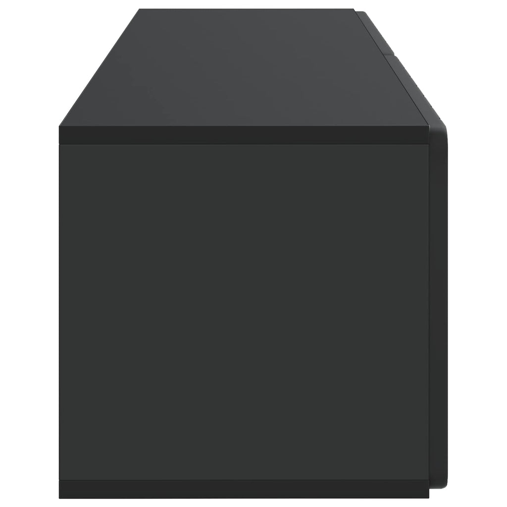 Wandmontierter TV-Schrank Schwarz 98 x 31 x 30 cm Holzwerkstoff