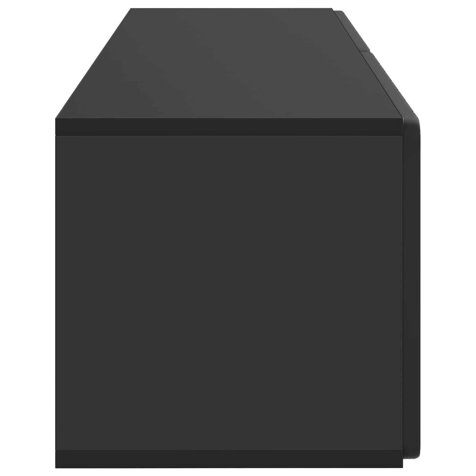 Wandmontierter TV-Schrank Schwarz 98 x 31 x 30 cm Holzwerkstoff