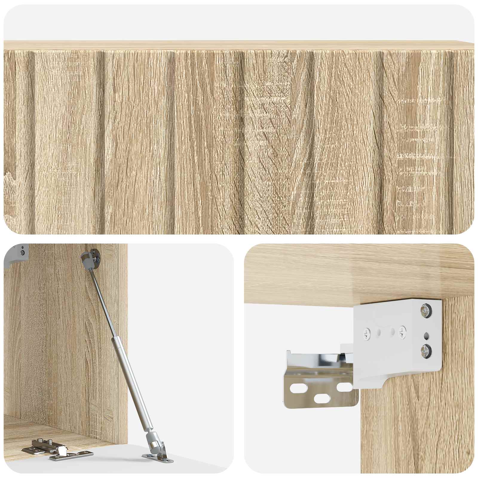 Wandmontierter TV-Schrank Sonoma-Eiche 98 x 31 x 30 cm