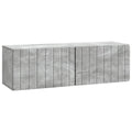 Wandmontierter TV-Schrank Betongrau 98 x 31 x 30 cm