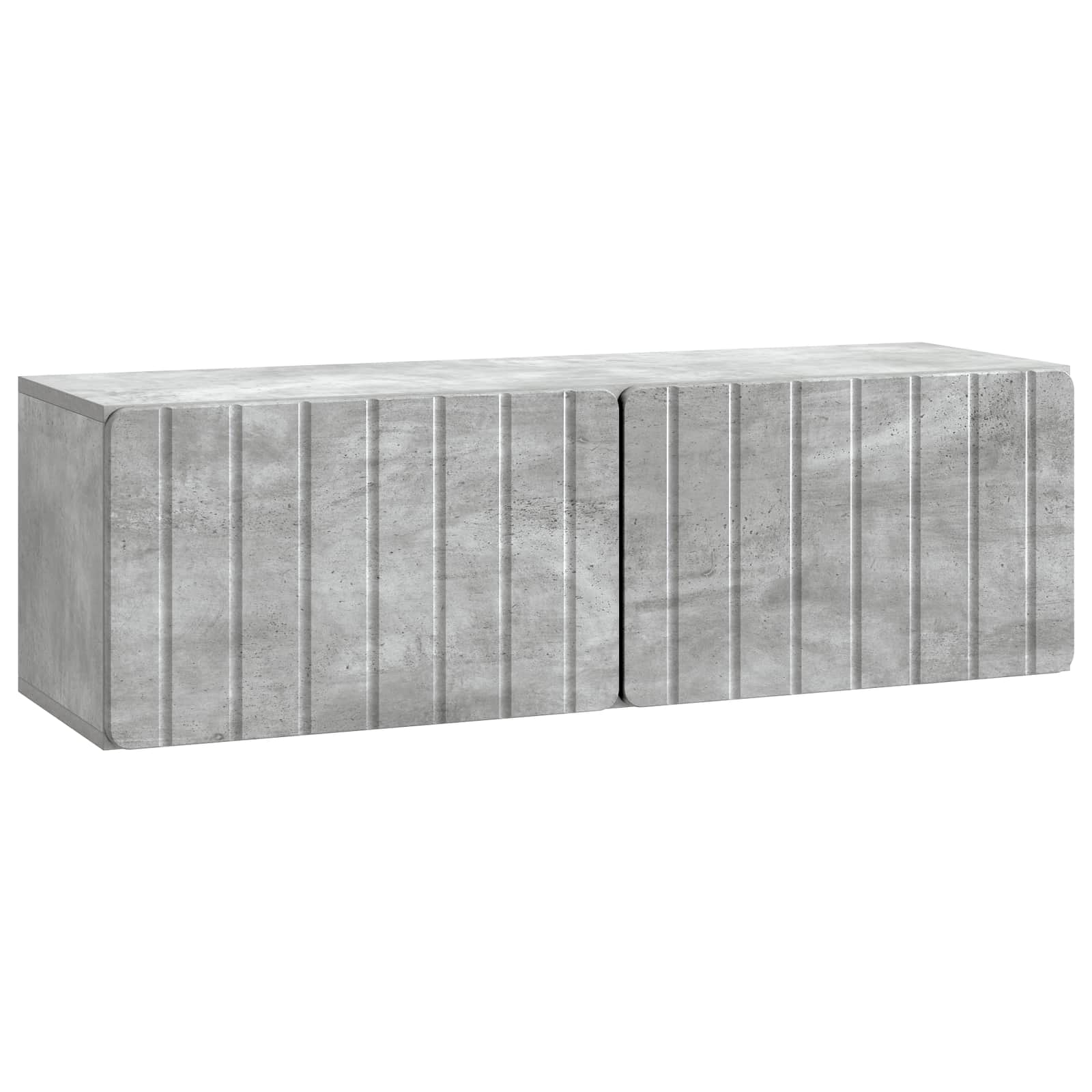 Wandmontierter TV-Schrank Betongrau 98 x 31 x 30 cm