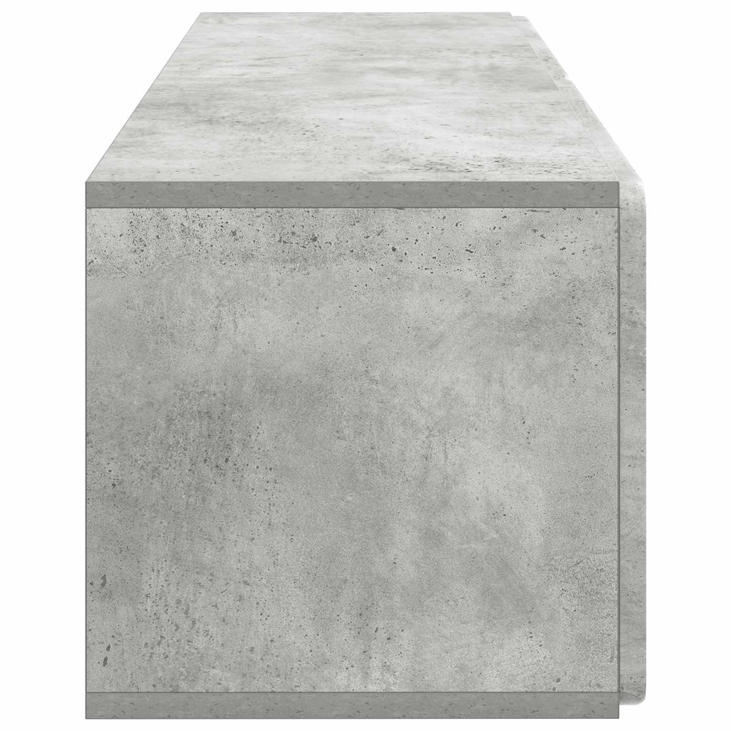 Wandmontierter TV-Schrank Betongrau 98 x 31 x 30 cm