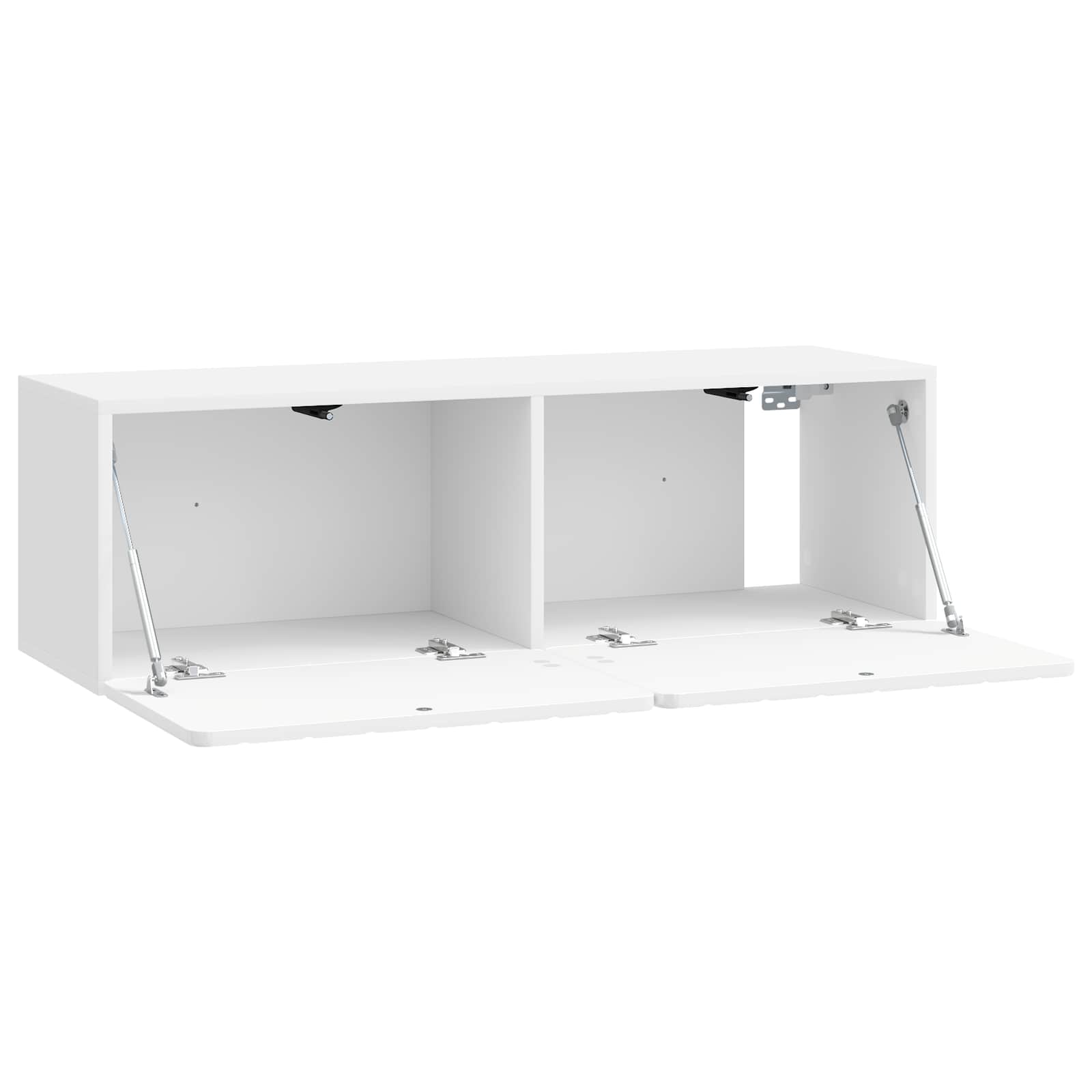 Wandmontierter TV-Schrank Hochglanz Weiß 98 x 31 x 30 cm