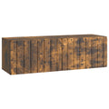 Wandmontierter TV-Schrank Geräucherte Eiche 98 x 31 x 30 cm