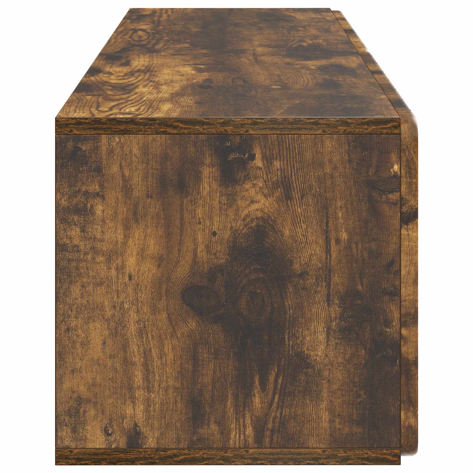 Wandmontierter TV-Schrank Geräucherte Eiche 98 x 31 x 30 cm
