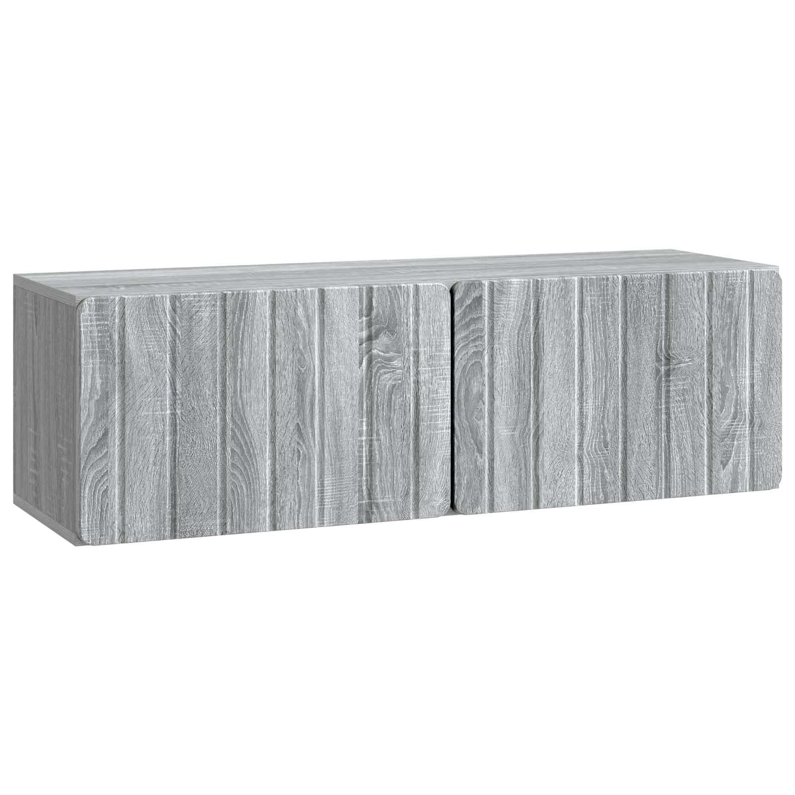Wandmontierter TV-Schrank Graues Sonoma 98 x 31 x 30 cm