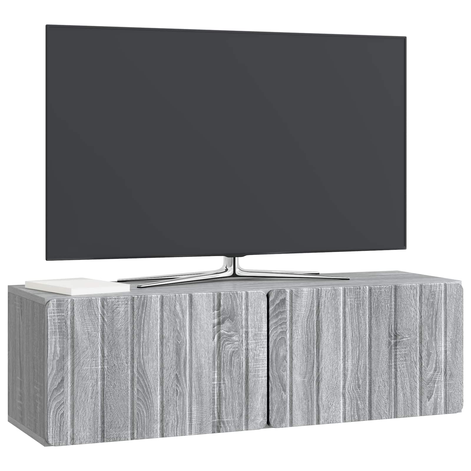 Wandmontierter TV-Schrank Graues Sonoma 98 x 31 x 30 cm