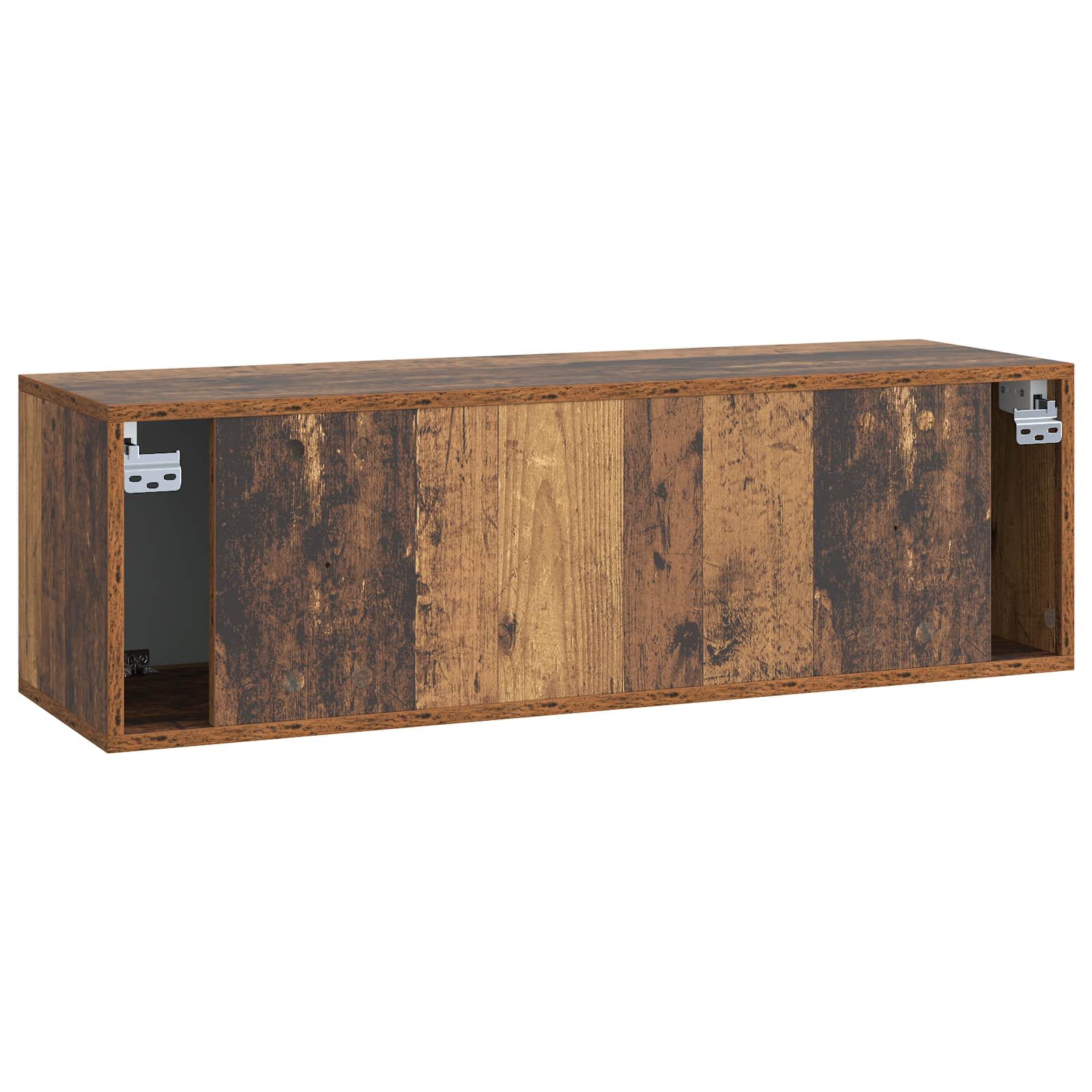 Wandmontierter TV-Schrank Altholz 98 x 31 x 30 cm Holzwerkstoff
