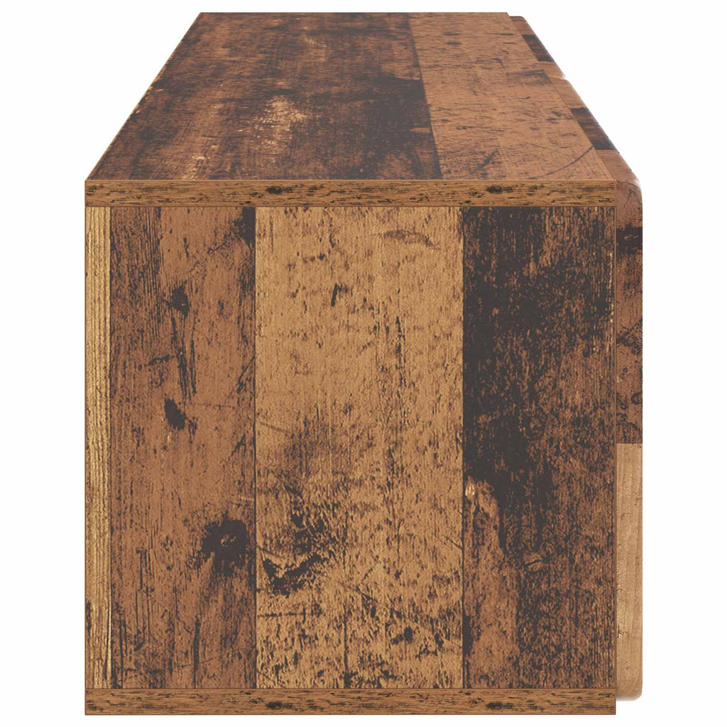 Wandmontierter TV-Schrank Altholz 98 x 31 x 30 cm Holzwerkstoff