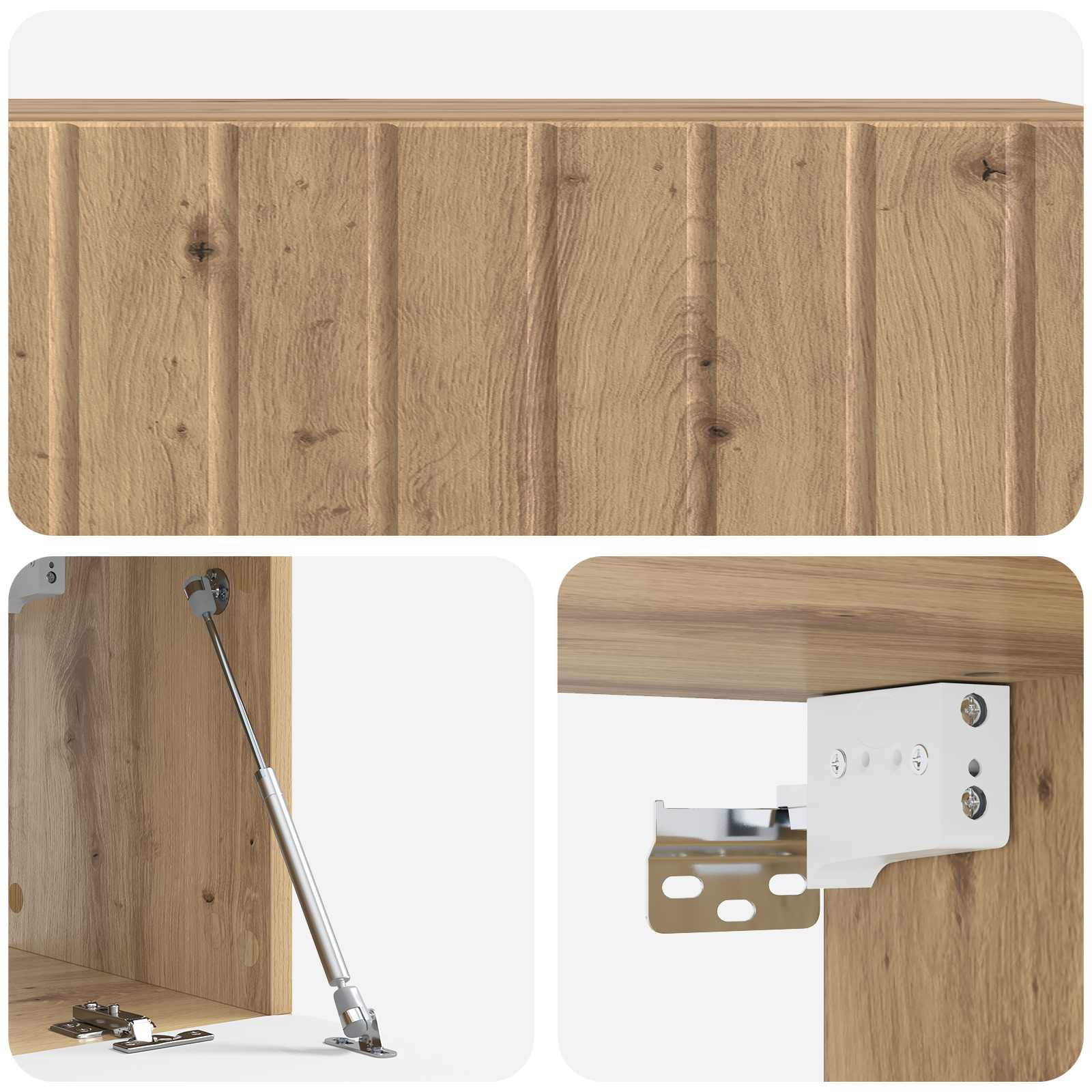Wandmontierter TV-Schrank Artisan-Eiche 98 x 31 x 30 cm