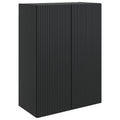 Wandschrank Schwarz 66 x 34,5 x 90 cm Holzwerkstoff