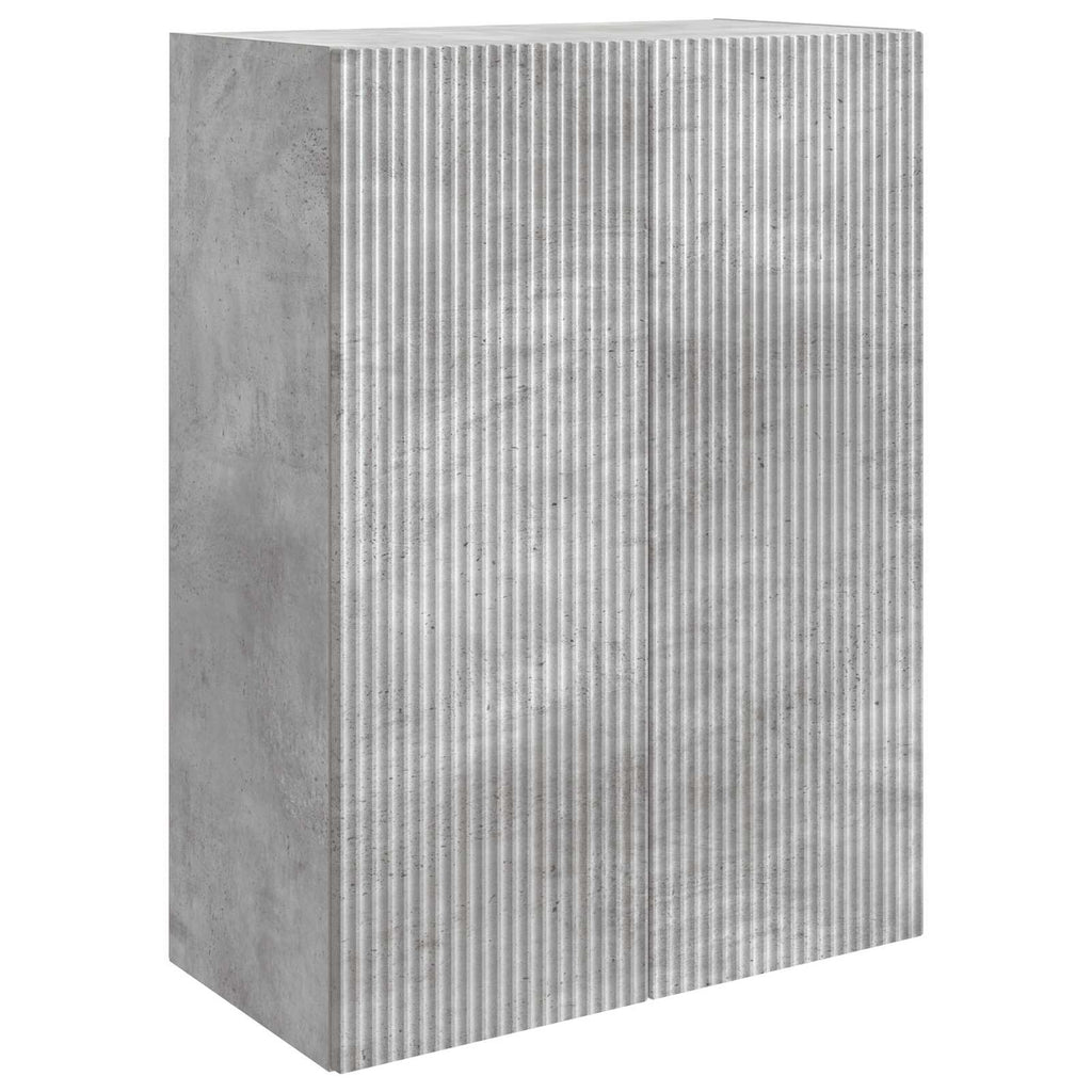 Wandschrank Betongrau 66 x 34,5 x 90 cm Holzwerkstoff