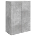Wandschrank Betongrau 66 x 34,5 x 90 cm Holzwerkstoff