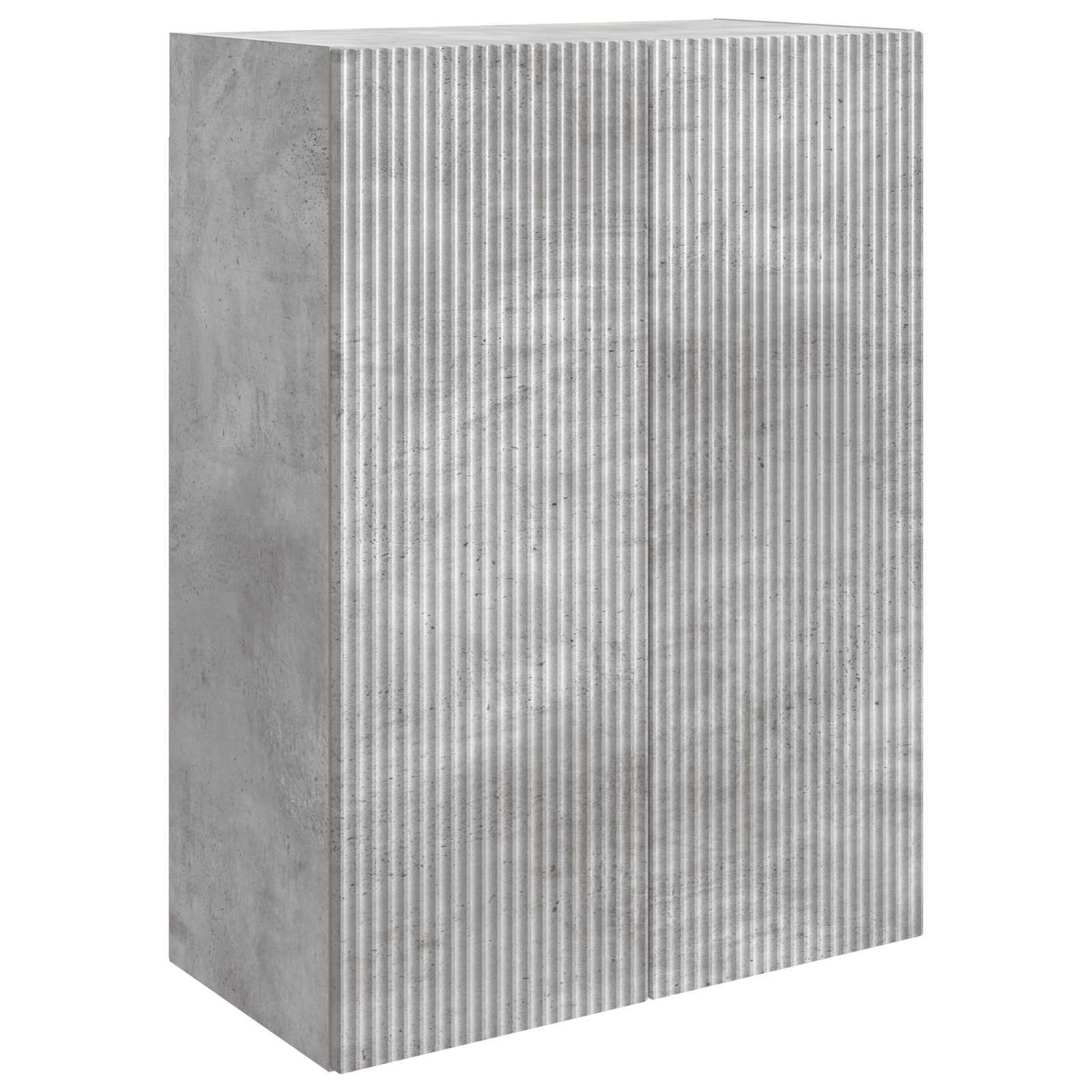 Wandschrank Betongrau 66 x 34,5 x 90 cm Holzwerkstoff