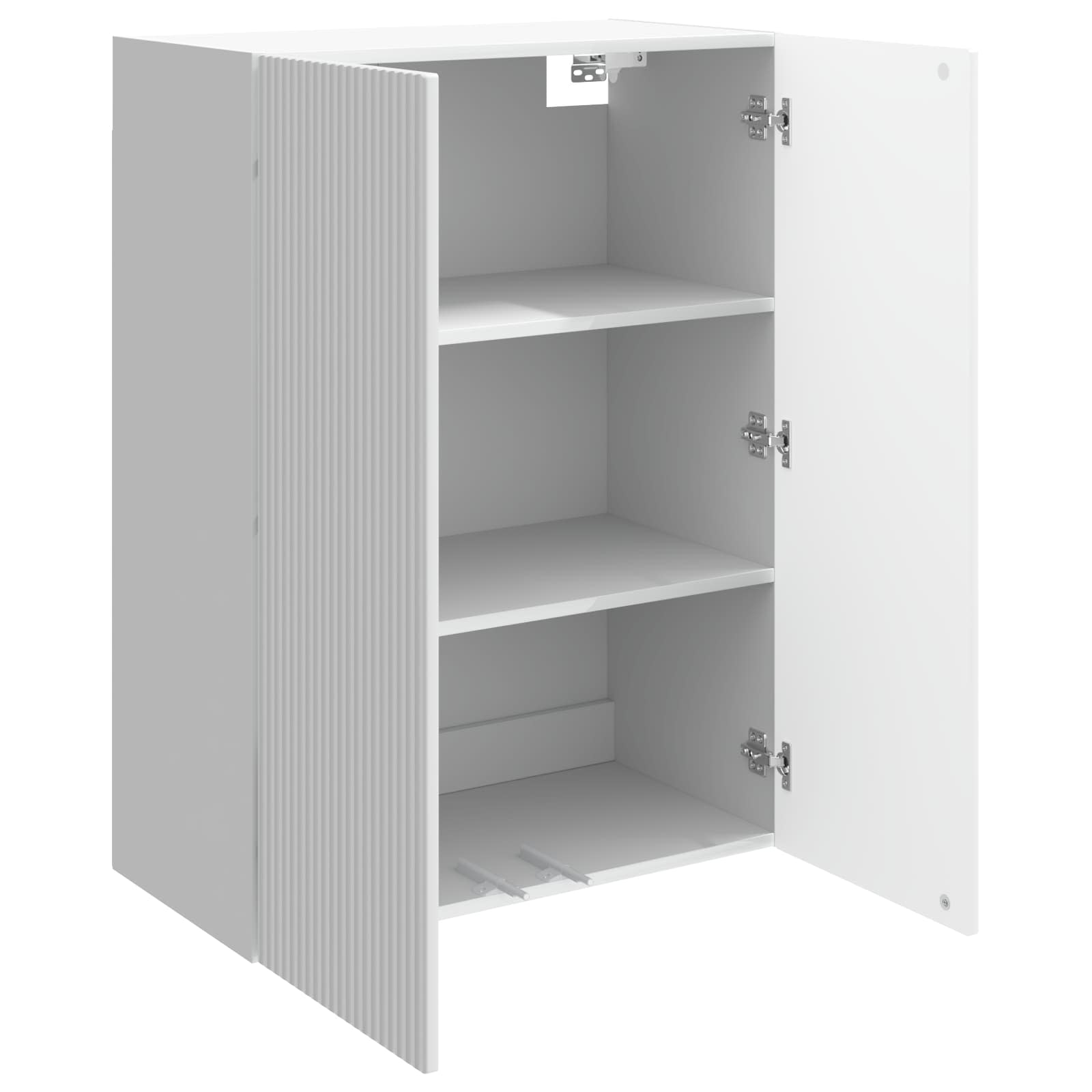 Wandschrank Hochglanz Weiß 66 x 34,5 x 90 cm Holzwerkstoff