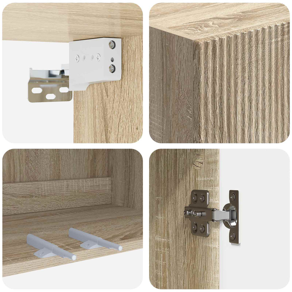 Wandschrank Sonoma-Eiche 59 x 31 x 60 cm Holzwerkstoff