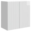 Wandschrank Hochglanz Weiß 59 x 31 x 60 cm Holzwerkstoff