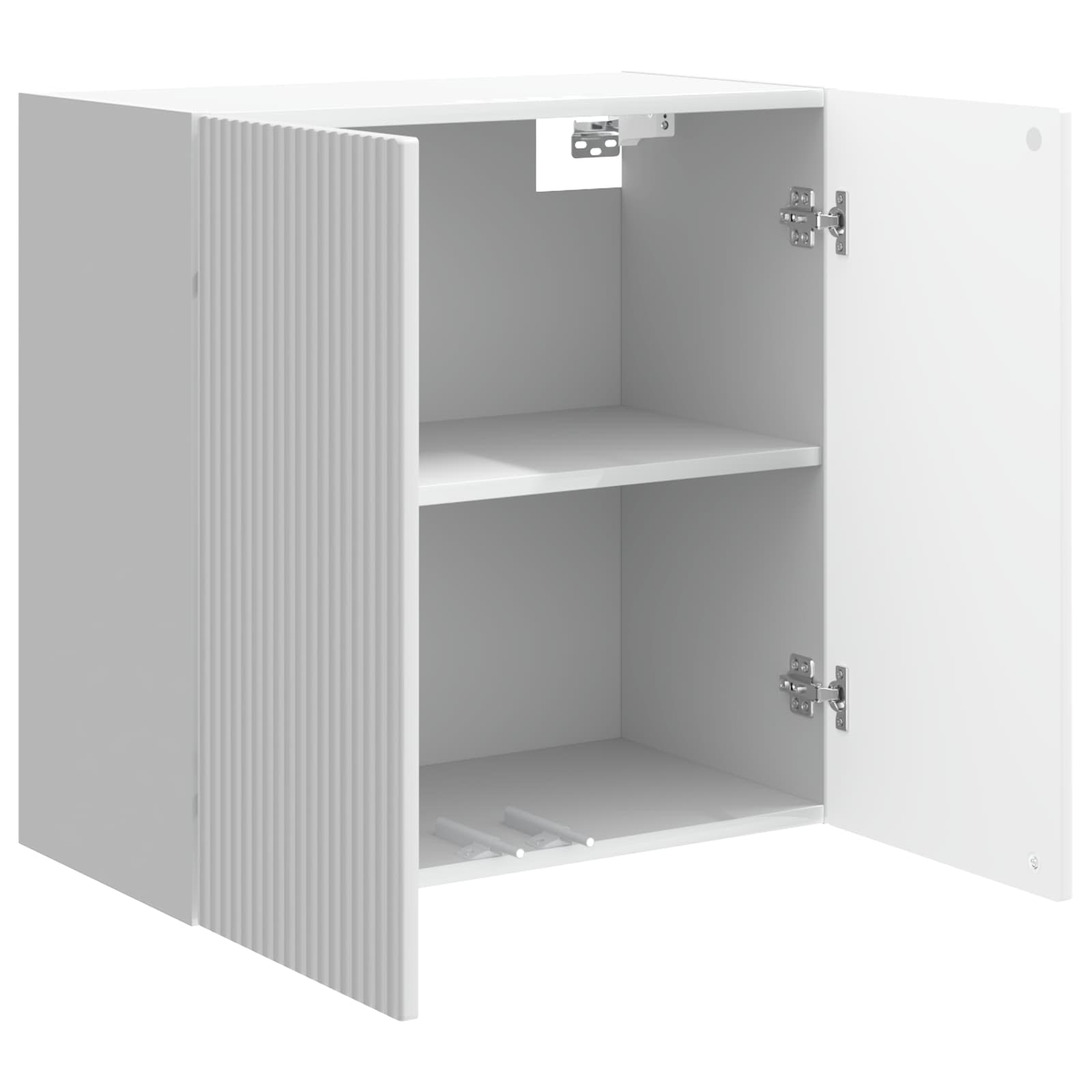 Wandschrank Hochglanz Weiß 59 x 31 x 60 cm Holzwerkstoff