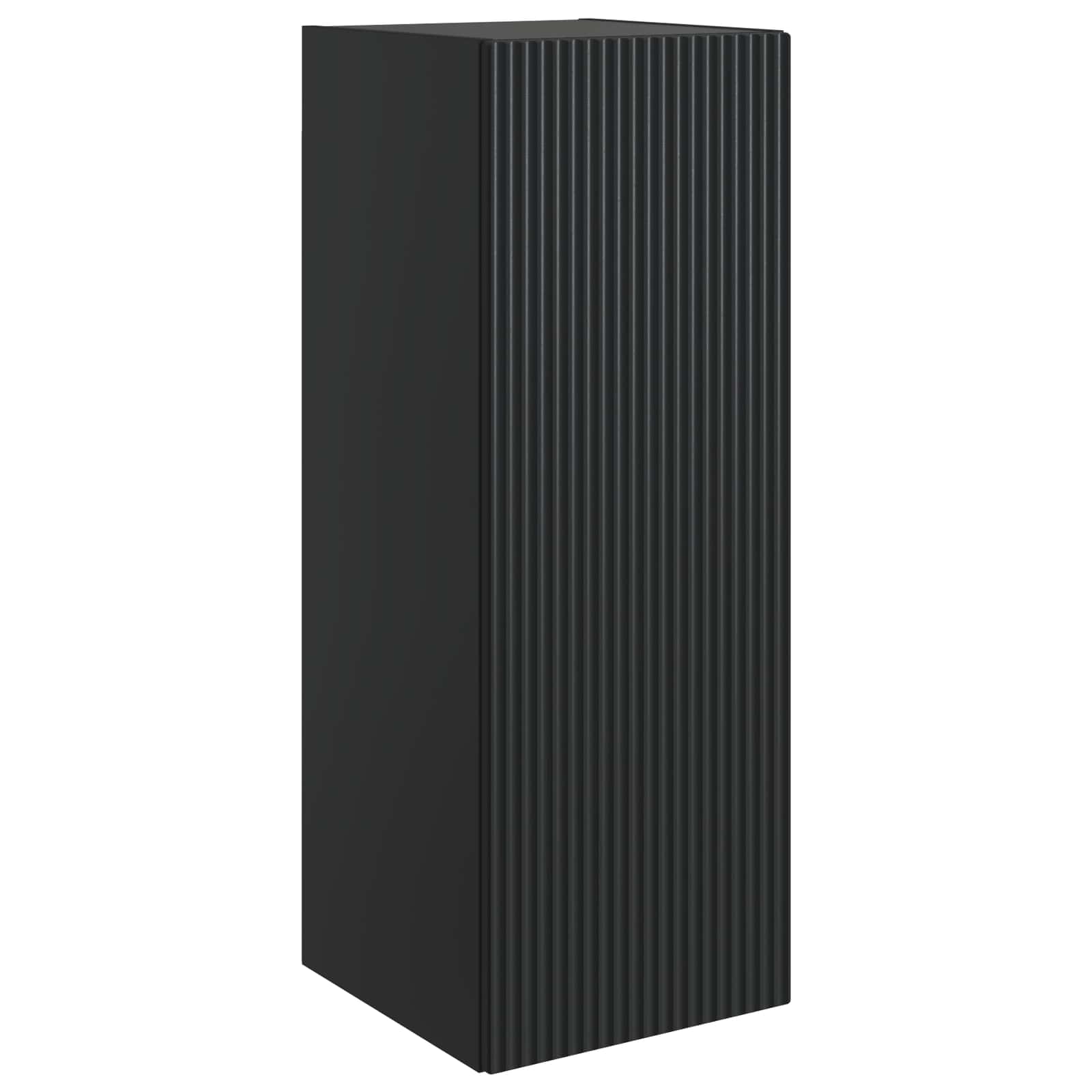 Wandschrank Schwarz 33 x 34,5 x 90 cm Holzwerkstoff