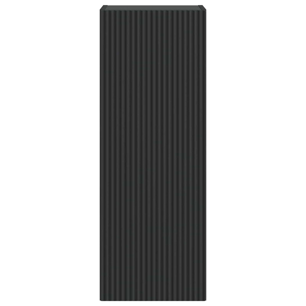 Wandschrank Schwarz 33 x 34,5 x 90 cm Holzwerkstoff