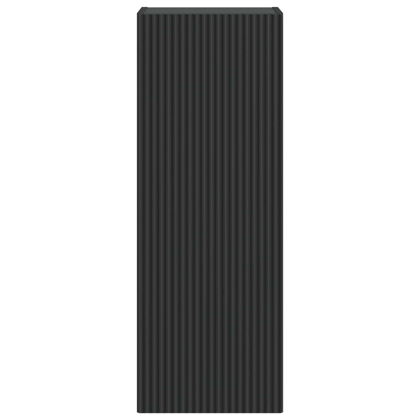 Wandschrank Schwarz 33 x 34,5 x 90 cm Holzwerkstoff