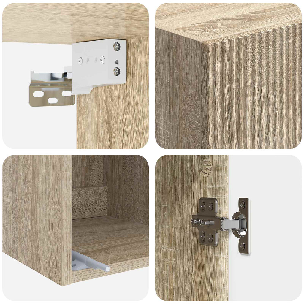 Wandschrank Sonoma-Eiche 33 x 34,5 x 90 cm Holzwerkstoff