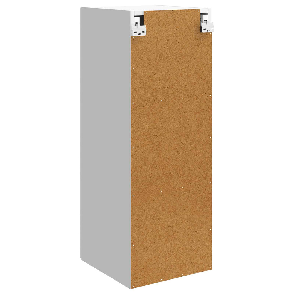 Wandschrank Hochglanz Weiß 33 x 34,5 x 90 cm Holzwerkstoff