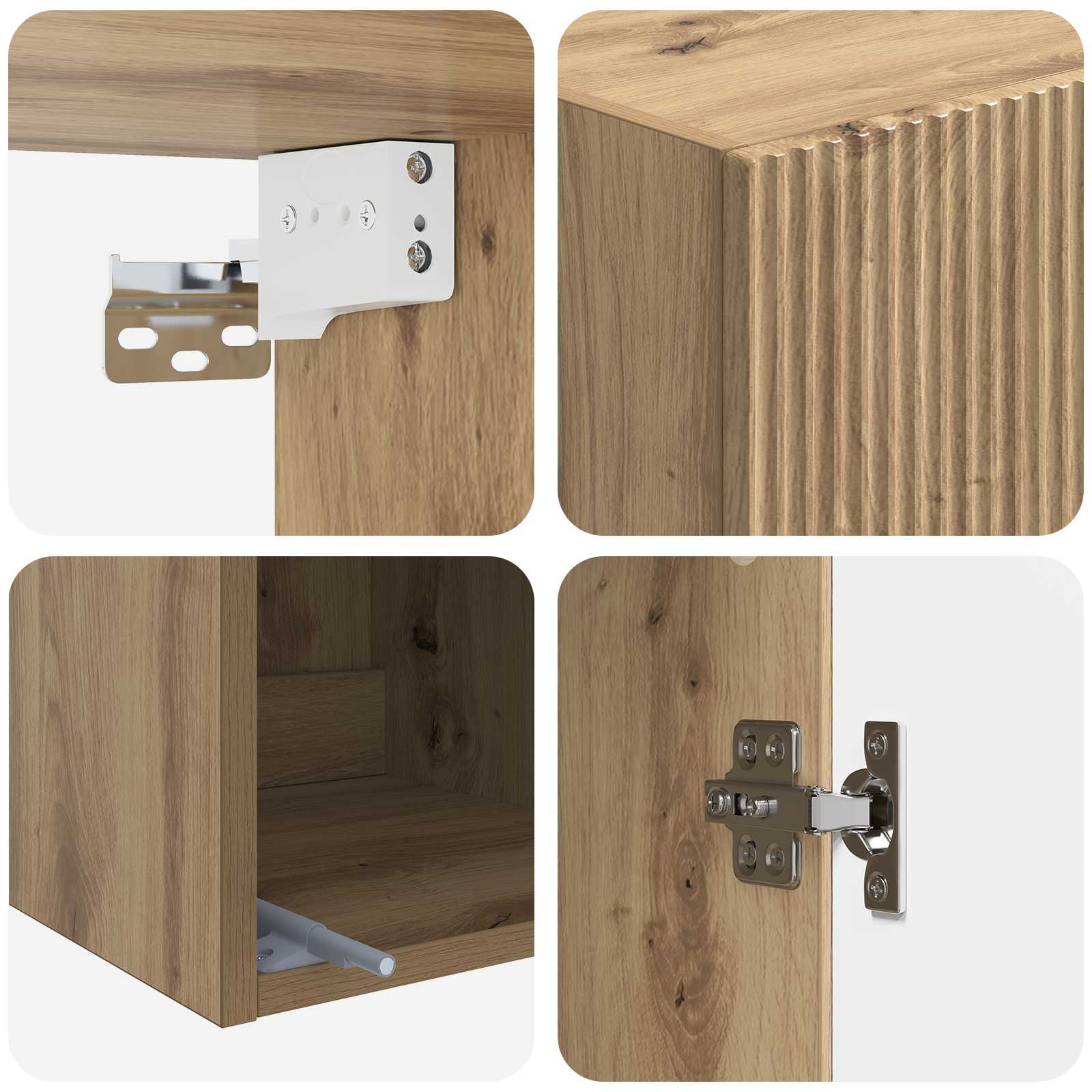 Wandschrank Artisan-Eiche 33 x 34,5 x 90 cm Holzwerkstoff