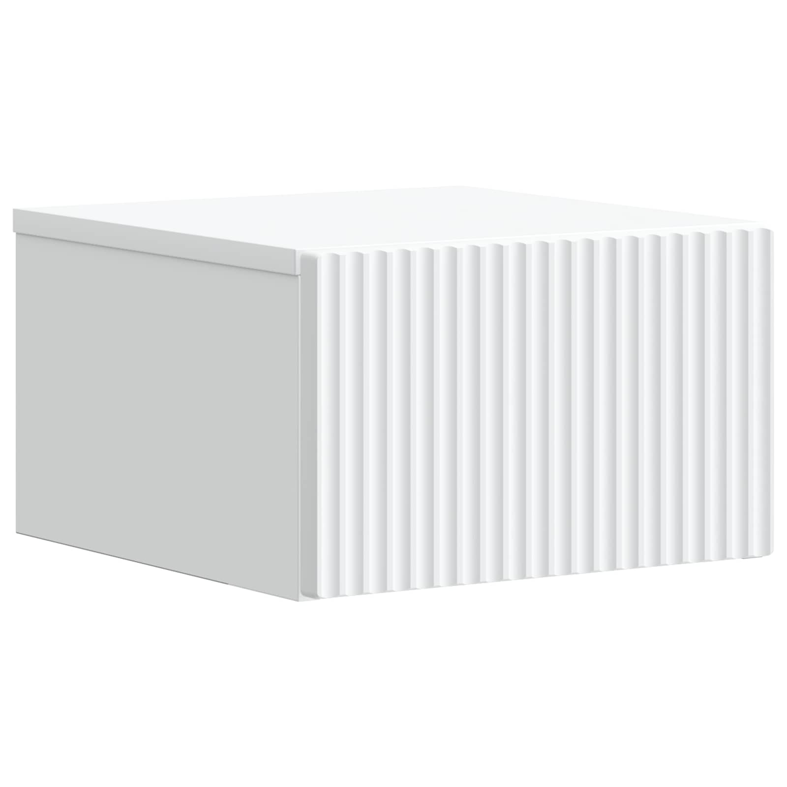 Wandmontierter Nachttisch 2 pcs Weiß 33 x 34,5 x 20 cm