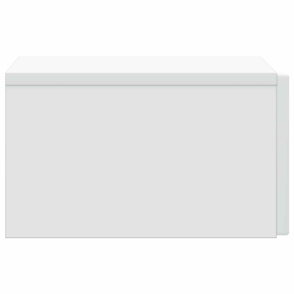 Wandmontierter Nachttisch 2 pcs Weiß 33 x 34,5 x 20 cm
