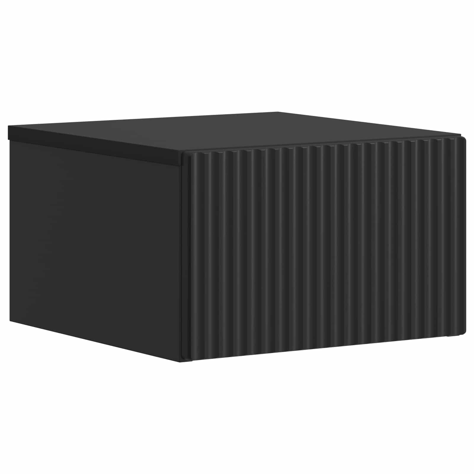 Wandmontierter Nachttisch 2 pcs Schwarz 33 x 34,5 x 20 cm