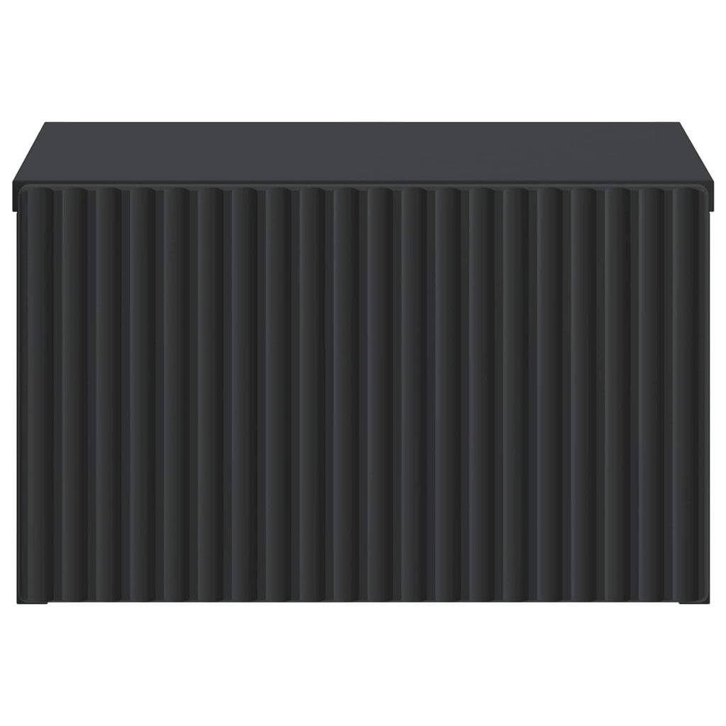 Wandmontierter Nachttisch 2 pcs Schwarz 33 x 34,5 x 20 cm